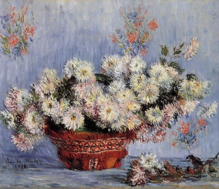 Claude Monet Chrysanthemums 1